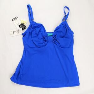 Swim Systems 2-Way Butterfly Tankini Top 34DD